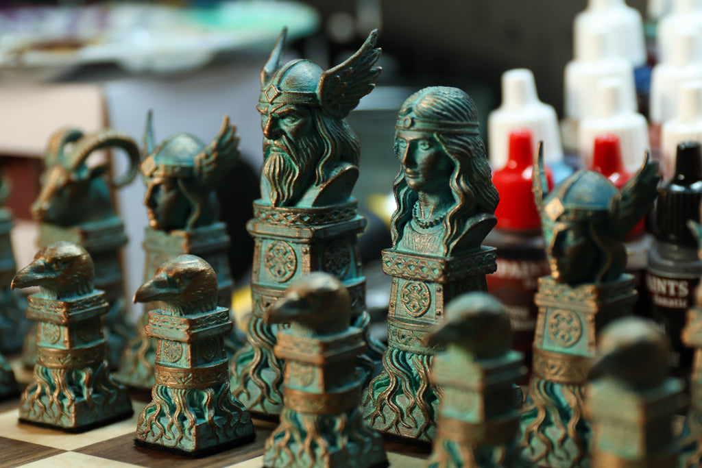 Viking Chess Set (No Board Included) Full Chess Game