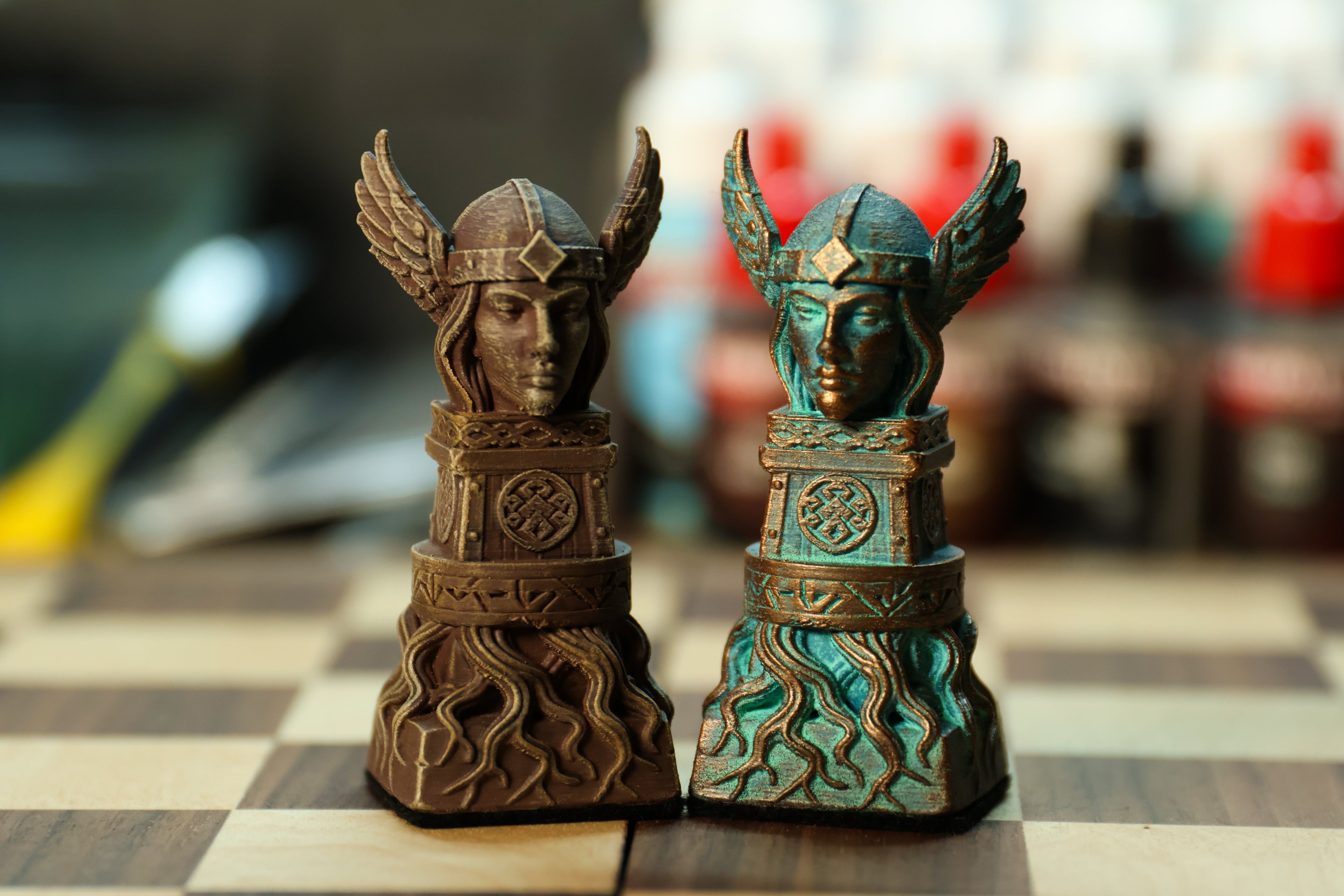 Viking Chess Set (No Board Included) Full Chess Game