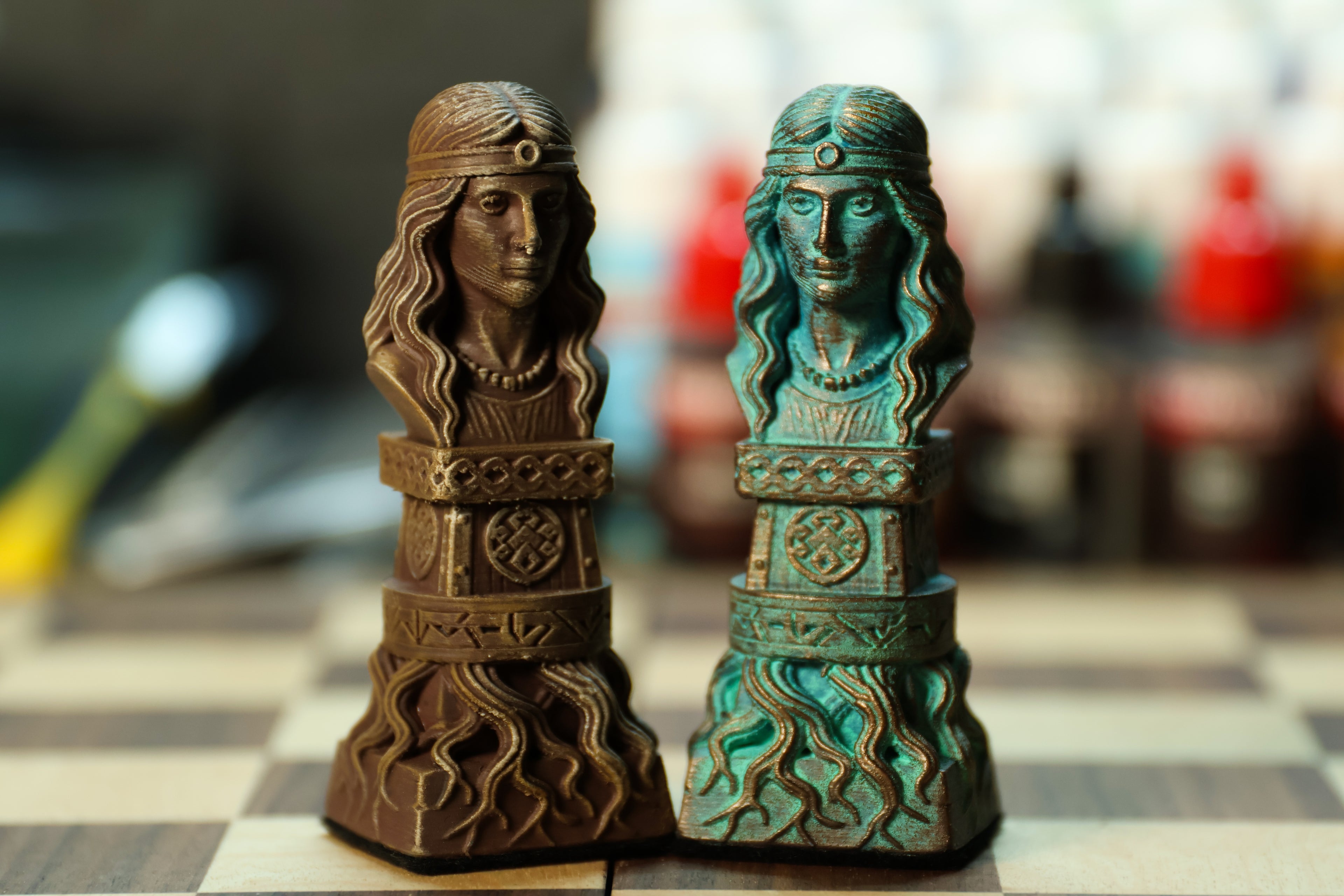 Viking Chess Set (No Board Included) Full Chess Game
