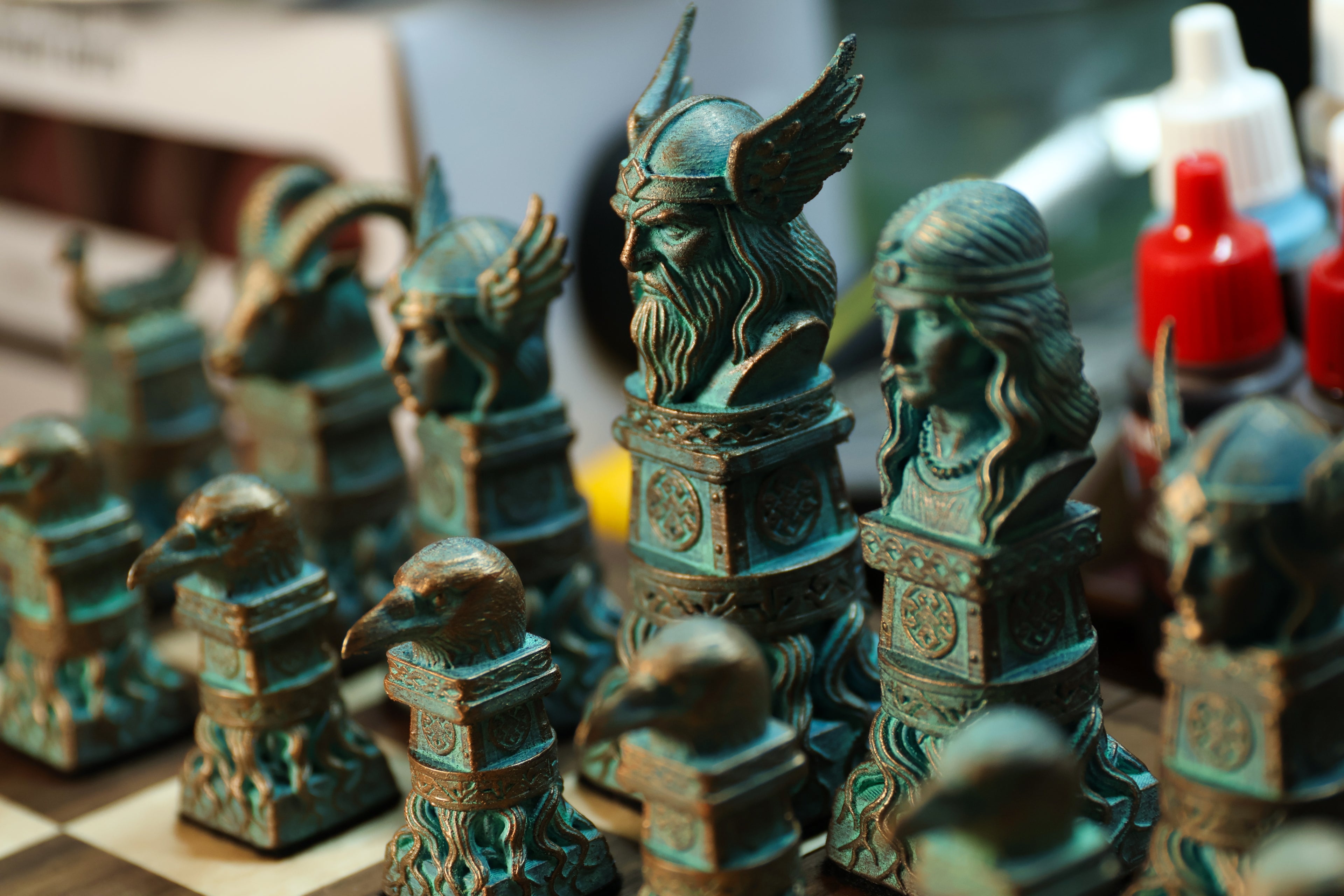 Viking Chess Set (No Board Included) Full Chess Game