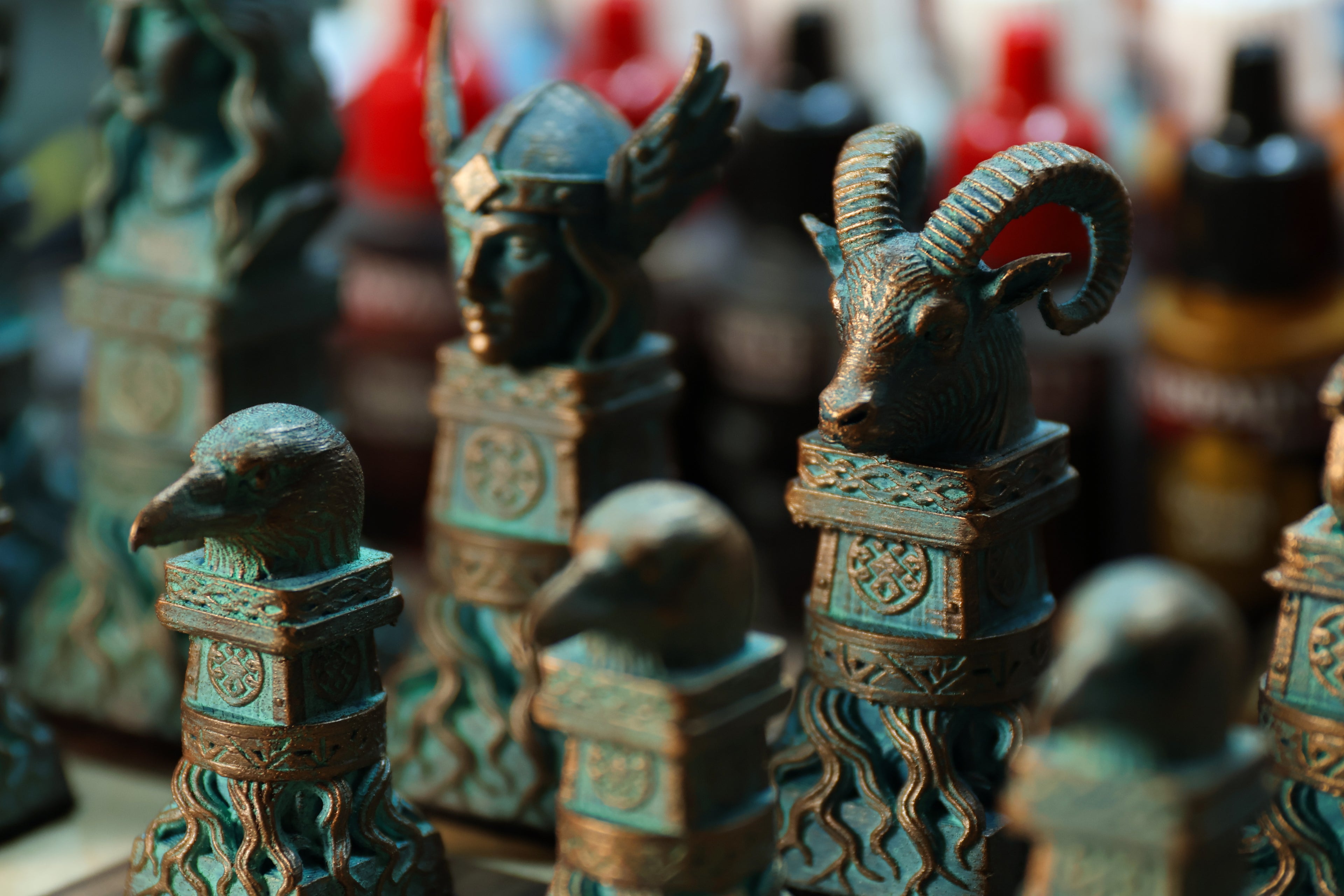 Viking Chess Set (No Board Included) Full Chess Game