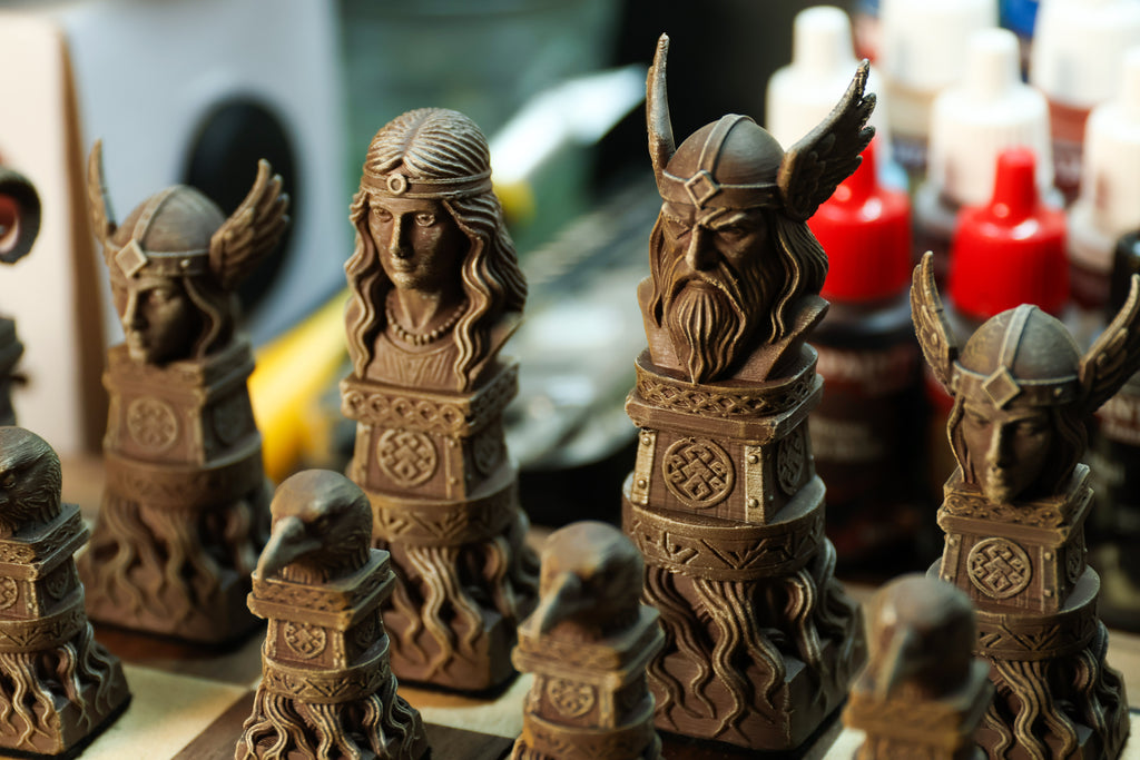 Viking Chess Set (No Board Included) Full Chess Game
