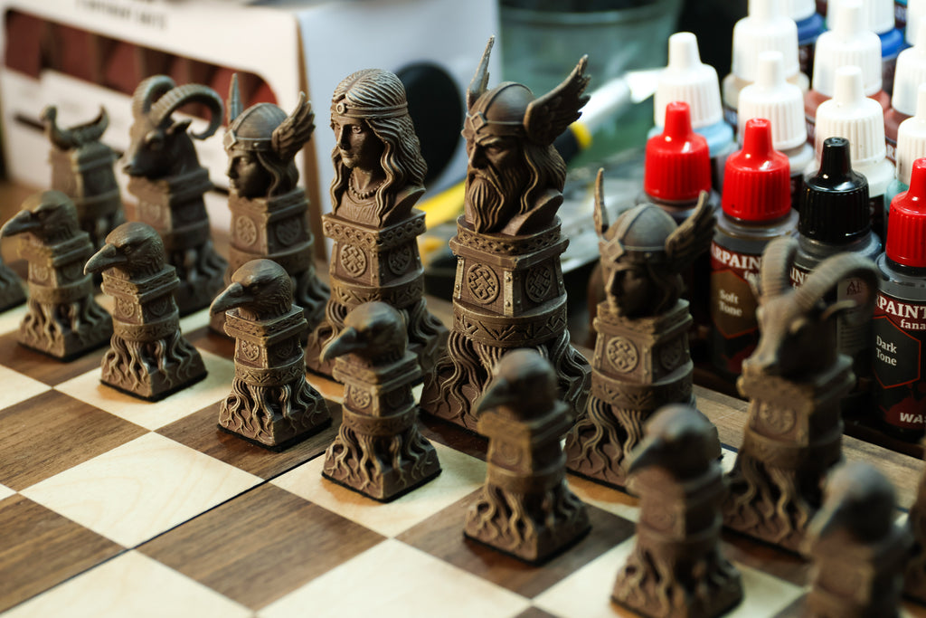 Viking Chess Set (No Board Included) Full Chess Game